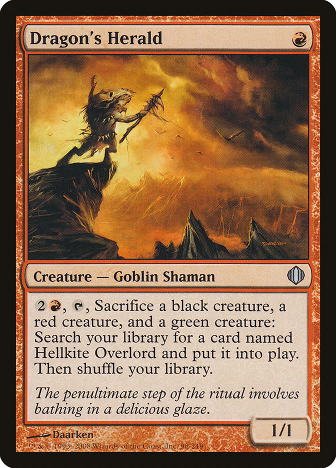 Dragon's Herald [Shards of Alara] [Foil]