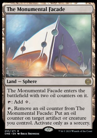 The Monumental Facade (Promo Pack) [Phyrexia: All Will Be One Promos] [Foil]