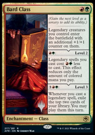 Bard Class (Promo Pack) [Dungeons & Dragons: Adventures in the Forgotten Realms Promos] [Foil]