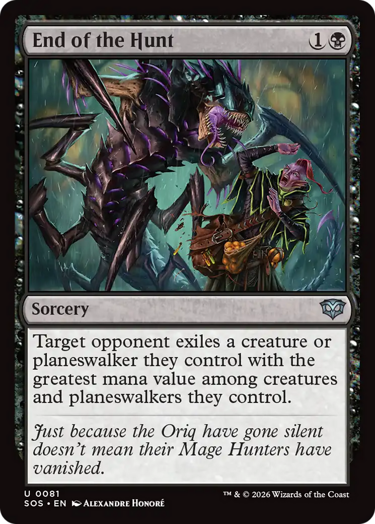 End of the Hunt [Secrets of Strixhaven] [Foil]