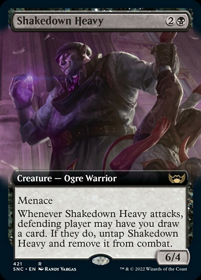 Shakedown Heavy (Extended Art) [Streets of New Capenna] [Foil]