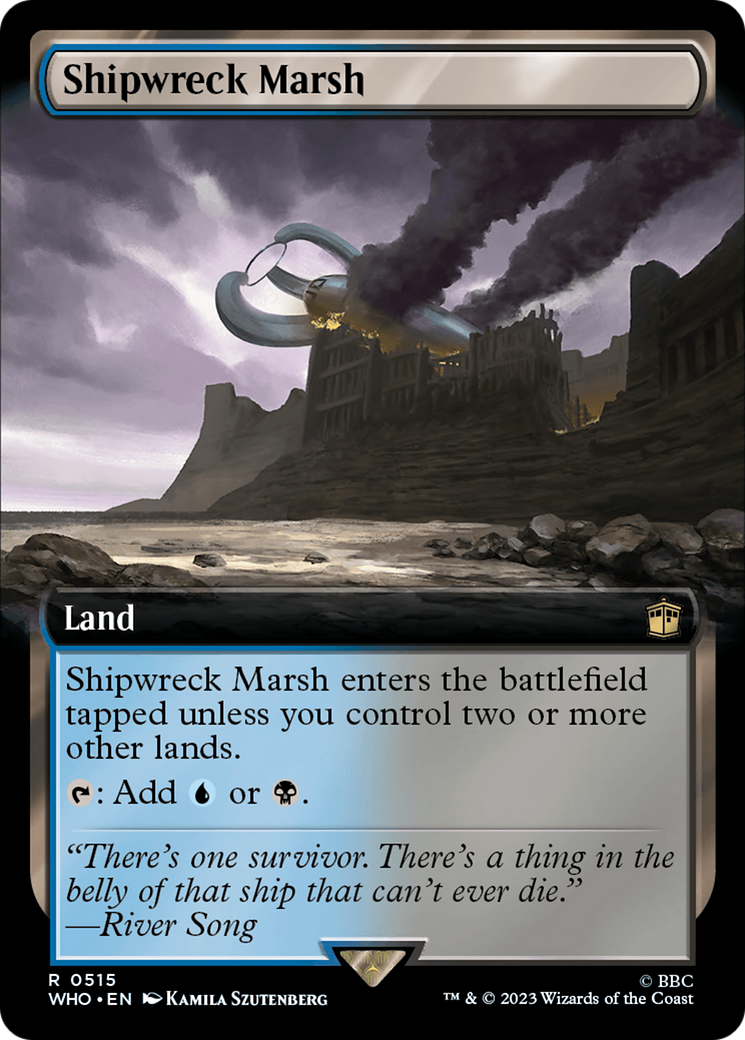 Shipwreck Marsh (Extended Art) [Doctor Who] [Foil]