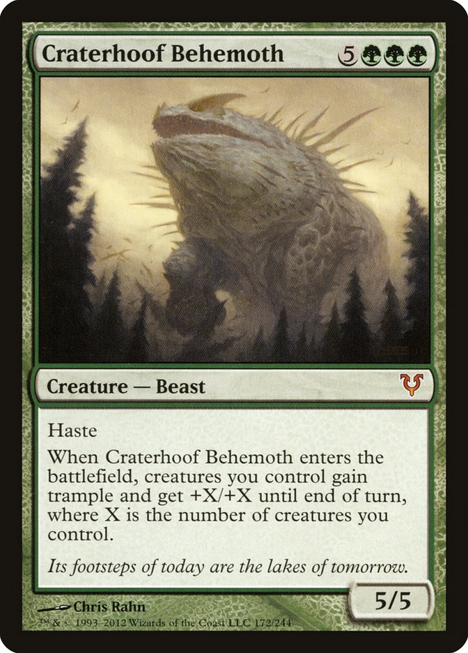 Craterhoof Behemoth [Avacyn Restored] [Foil]