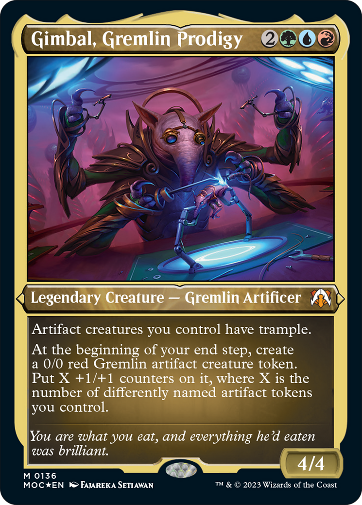 Gimbal, Gremlin Prodigy (Display Commander) [March of the Machine Commander] [Foil]
