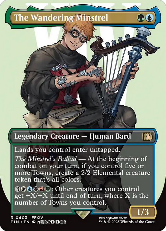 The Wandering Minstrel (Borderless) [FINAL FANTASY] [Foil]
