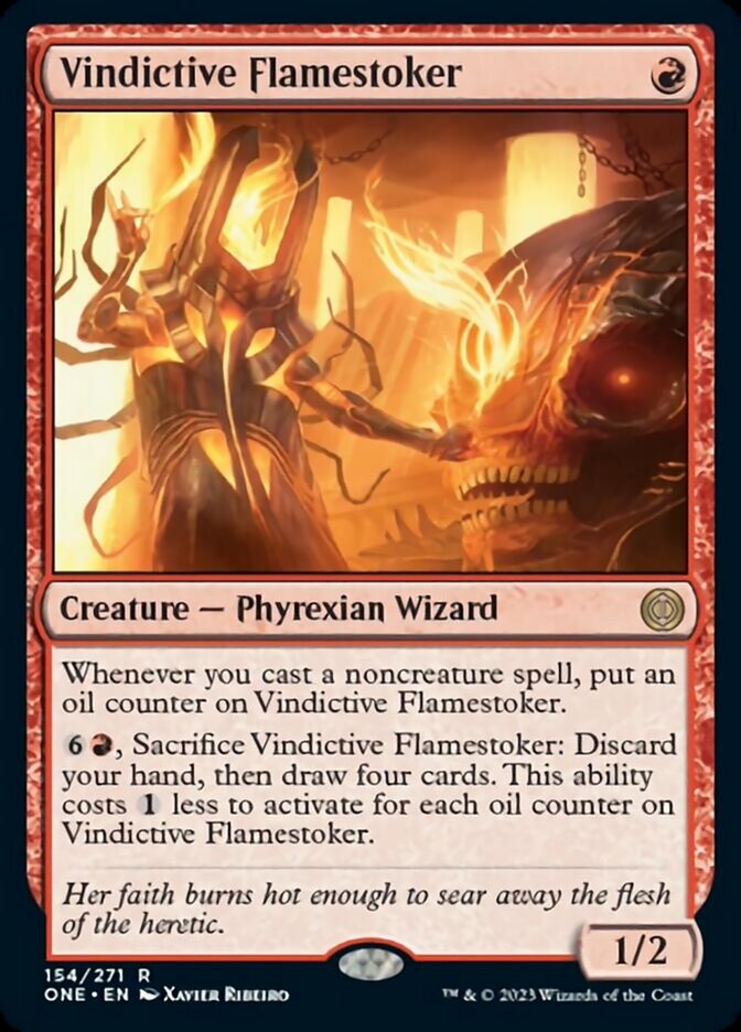 Vindictive Flamestoker [Phyrexia: All Will Be One] [Foil]