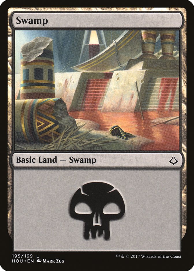 Swamp (195) [Hour of Devastation] [Foil]