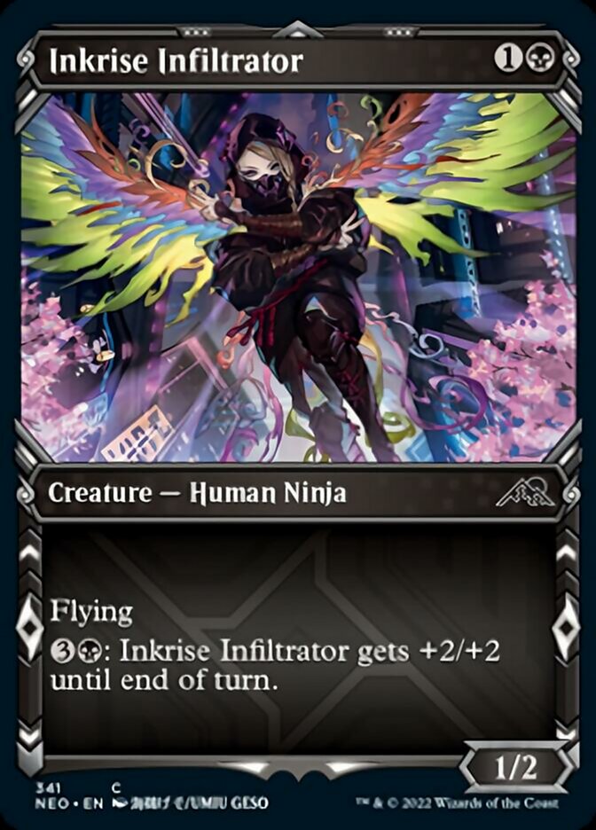 Inkrise Infiltrator (Showcase Ninja) [Kamigawa: Neon Dynasty] [Foil]