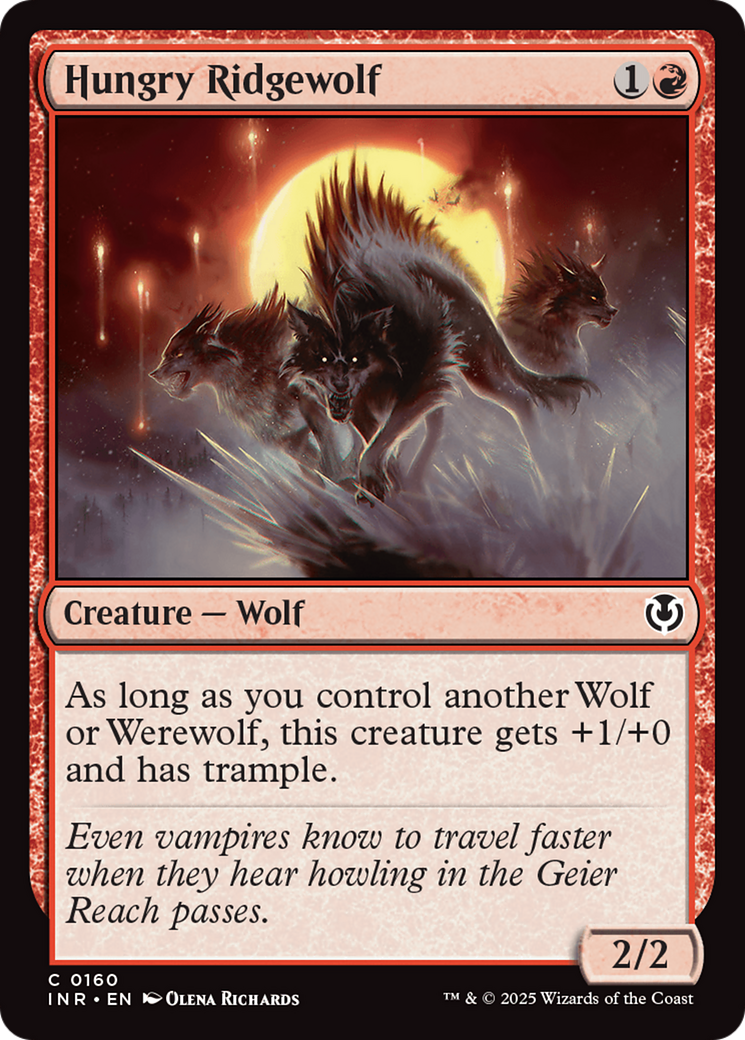 Hungry Ridgewolf [Innistrad Remastered] [Foil]