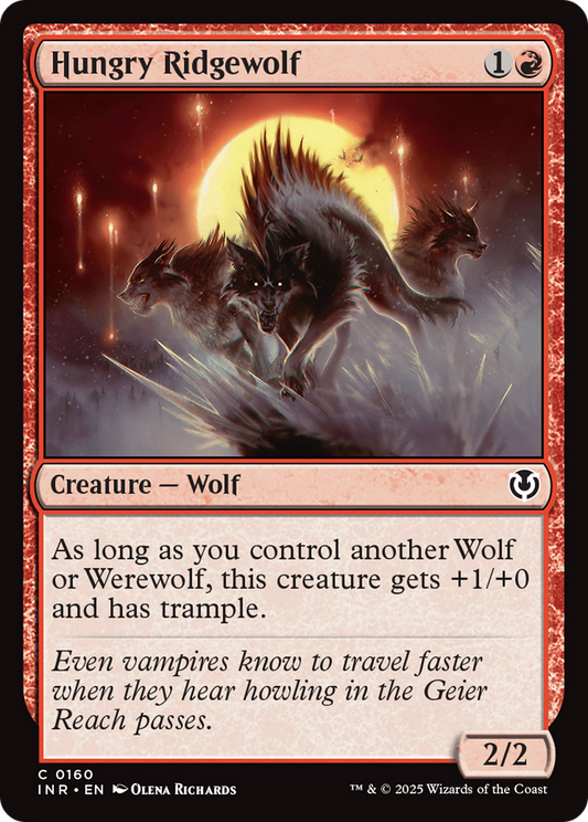 Hungry Ridgewolf [Innistrad Remastered] [Foil]