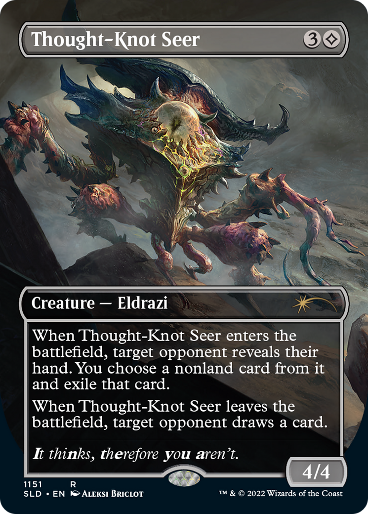 Thought-Knot Seer (1151) (Borderless) [Secret Lair Drop Series] [Foil]