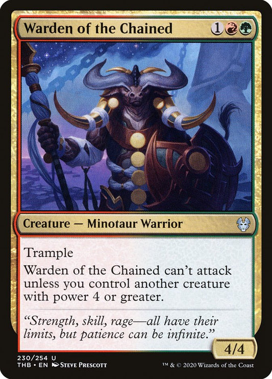 Warden of the Chained [Theros Beyond Death] [Foil]