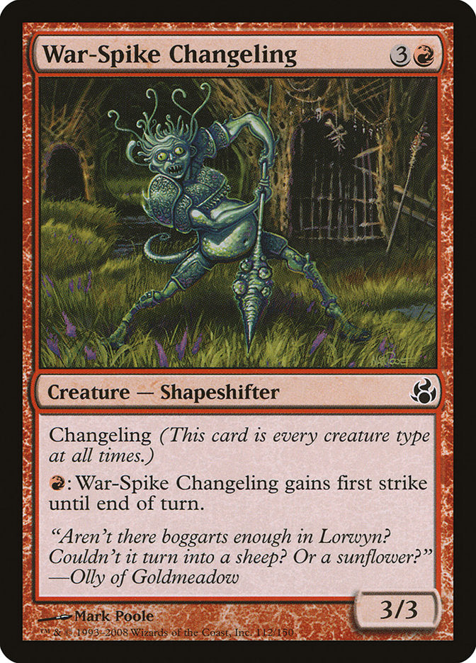 War-Spike Changeling [Morningtide] [Foil]