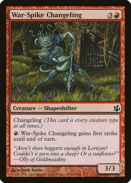 War-Spike Changeling [Morningtide] [Foil]