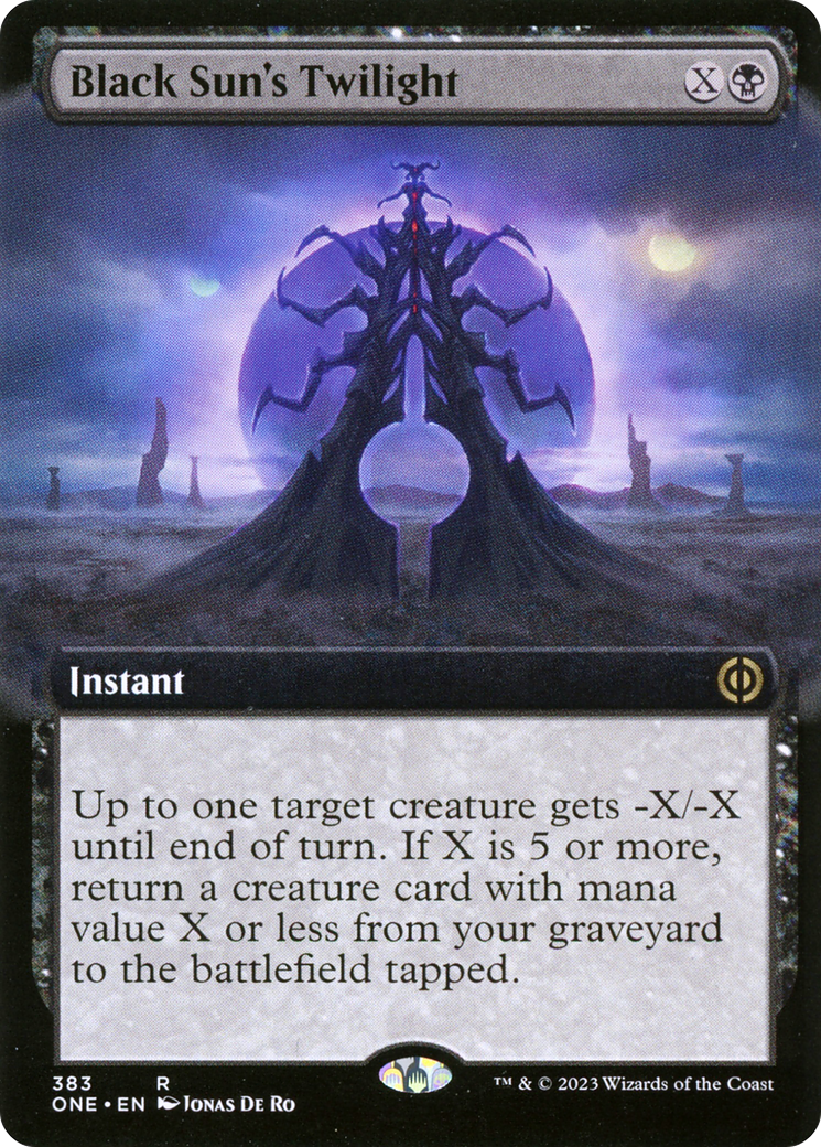 Black Sun's Twilight (Extended Art) [Phyrexia: All Will Be One] [Foil]