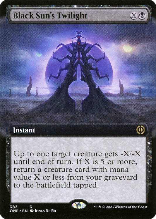 Black Sun's Twilight (Extended Art) [Phyrexia: All Will Be One] [Foil]