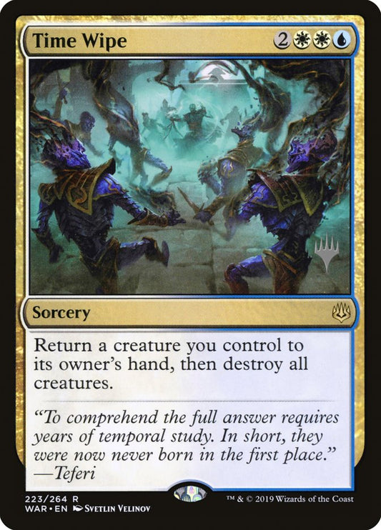 Time Wipe (Promo Pack) [War of the Spark Promos] [Foil]