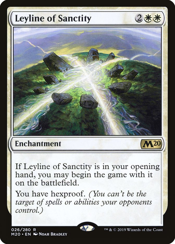 Leyline of Sanctity [Core Set 2020] [Foil]