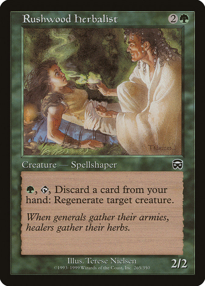 Rushwood Herbalist [Mercadian Masques] [Foil]