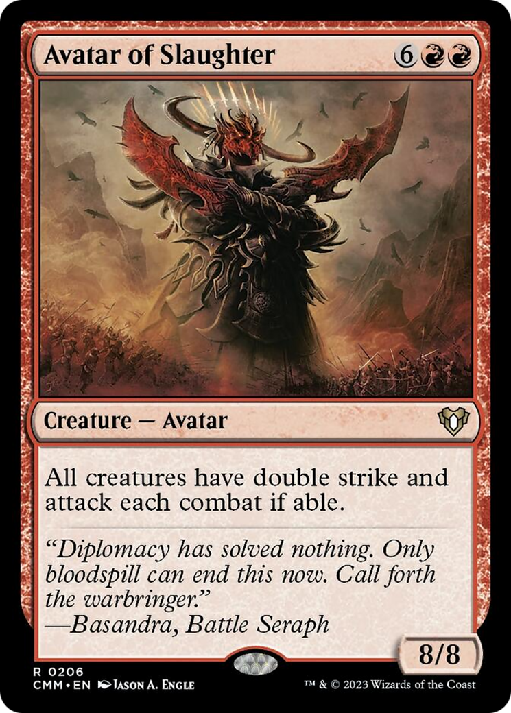 Avatar of Slaughter [Commander Masters] [Foil]