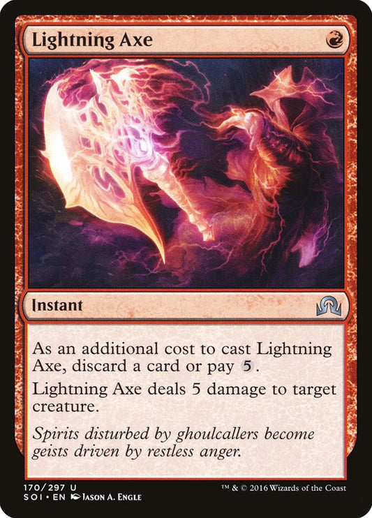 Lightning Axe [Shadows over Innistrad] [Foil]