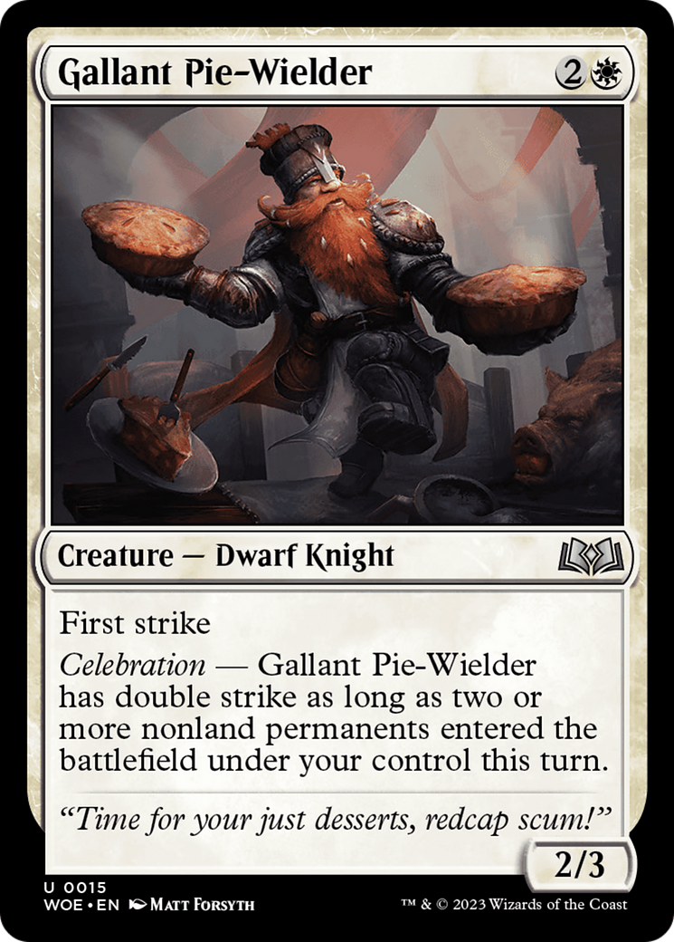 Gallant Pie-Wielder [Wilds of Eldraine] [Foil]