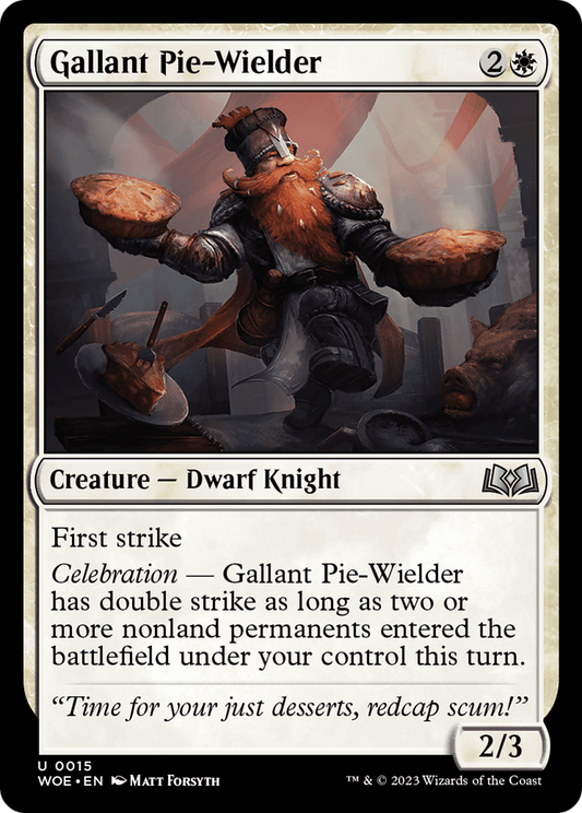 Gallant Pie-Wielder [Wilds of Eldraine] [Foil]