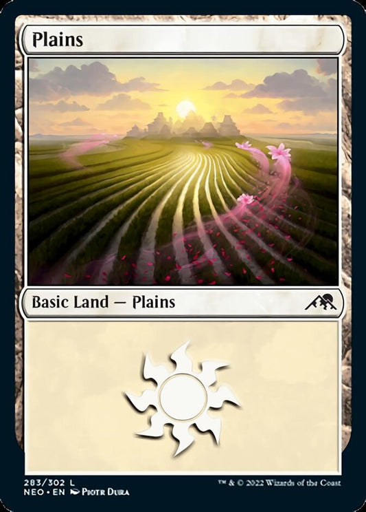 Plains (283) [Kamigawa: Neon Dynasty] [Foil]
