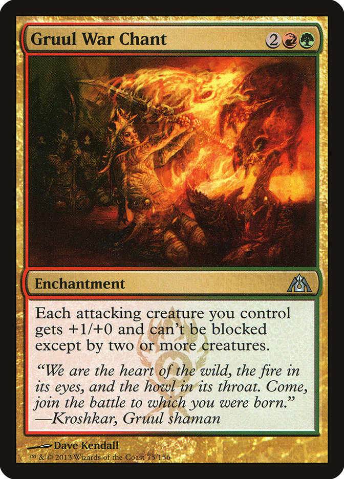 Gruul War Chant [Dragon's Maze] [Foil]