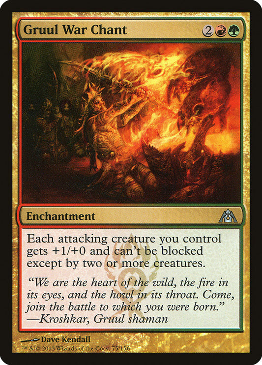 Gruul War Chant [Dragon's Maze] [Foil]