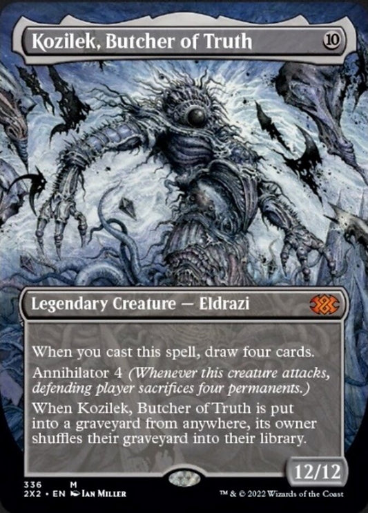 Kozilek, Butcher of Truth (Borderless Alternate Art) [Double Masters 2022] [Foil]