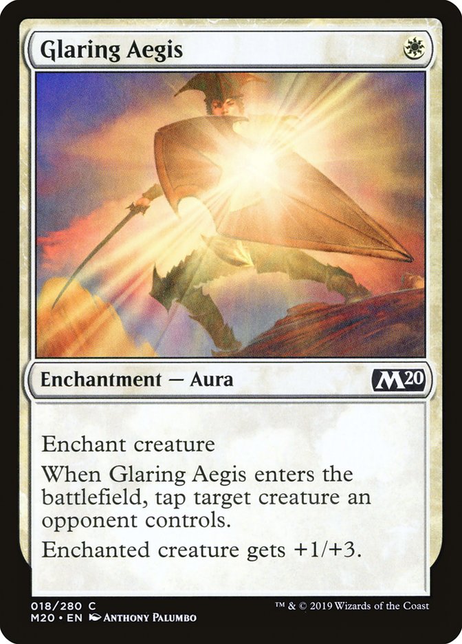 Glaring Aegis [Core Set 2020] [Foil]