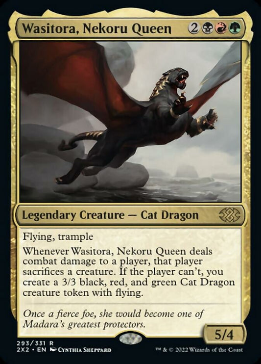 Wasitora, Nekoru Queen [Double Masters 2022] [Foil]