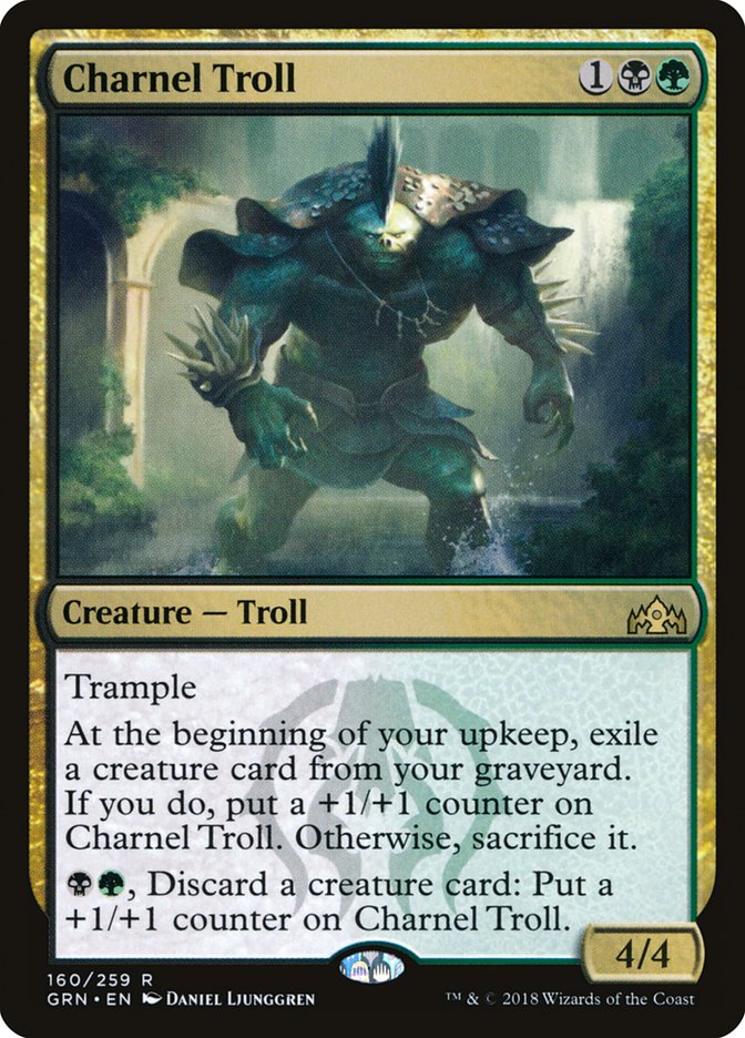 Charnel Troll [Guilds of Ravnica] [Foil]