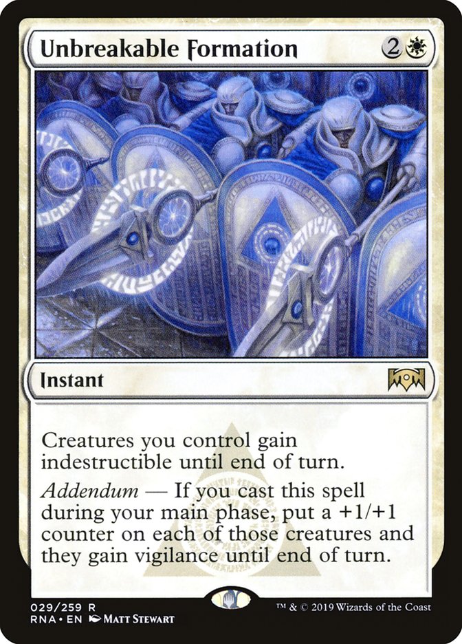 Unbreakable Formation [Ravnica Allegiance] [Foil]