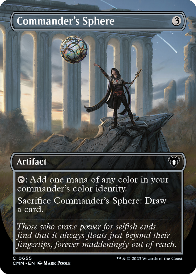 Commander's Sphere (Borderless Alternate Art) [Commander Masters] [Foil]