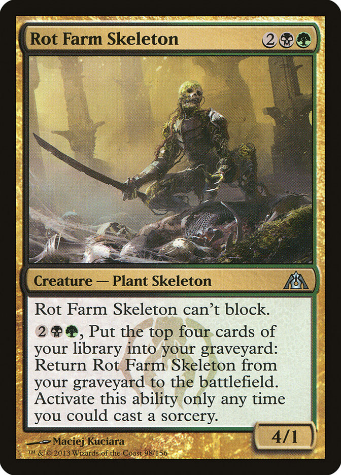 Rot Farm Skeleton [Dragon's Maze] [Foil]