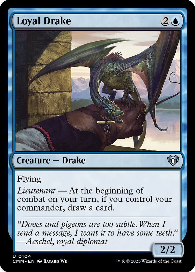 Loyal Drake [Commander Masters] [Foil]