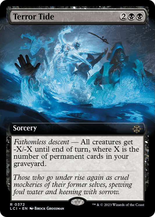 Terror Tide (Extended Art) [The Lost Caverns of Ixalan] [Foil]