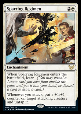 Sparring Regimen [Strixhaven: School of Mages] [Foil]