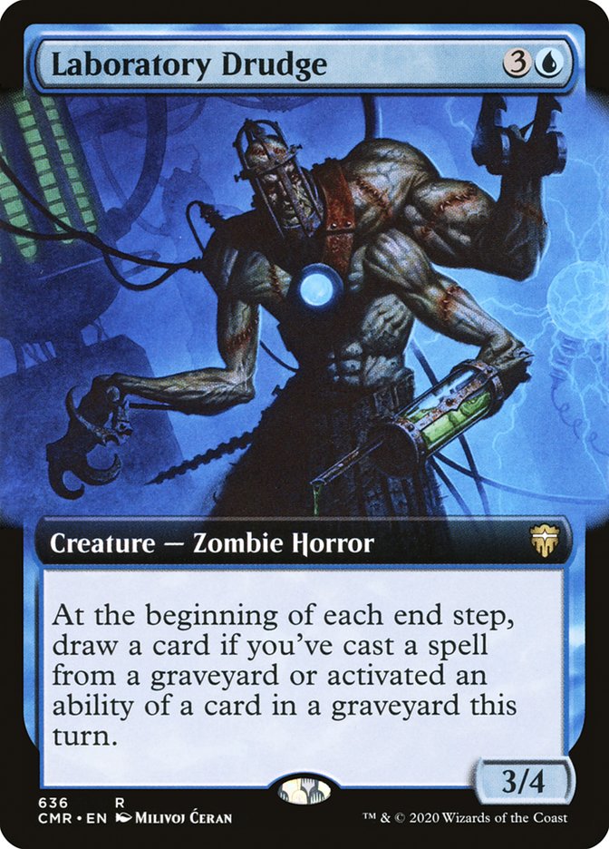 Laboratory Drudge (Extended Art) [Commander Legends] [Foil]