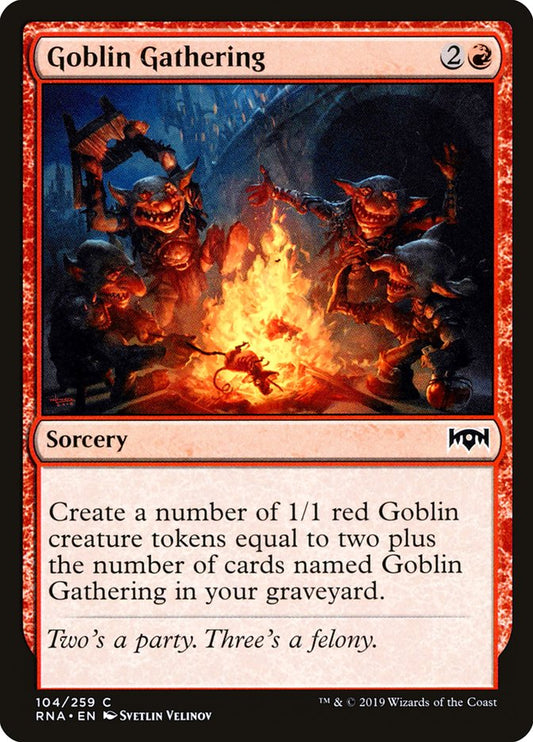 Goblin Gathering [Ravnica Allegiance] [Foil]
