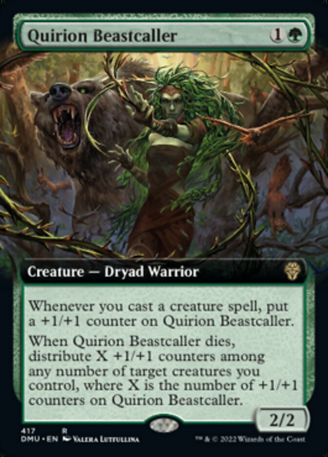 Quirion Beastcaller (Extended Art) [Dominaria United] [Foil]