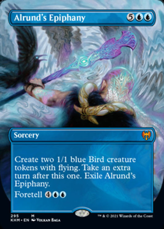 Alrund's Epiphany (Borderless Alternate Art) [Kaldheim] [Foil]