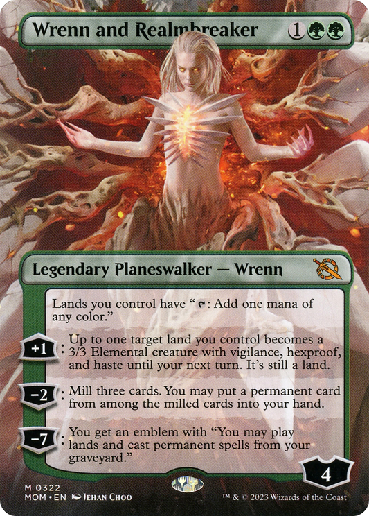 Wrenn and Realmbreaker (Borderless Alternate Art) [March of the Machine] [Foil]