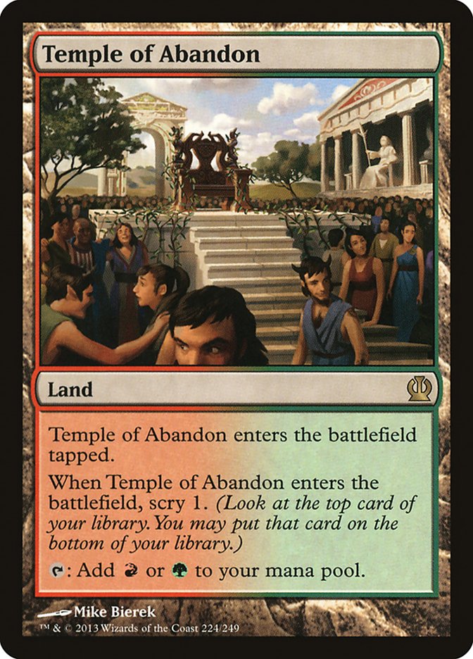 Temple of Abandon [Theros] [Foil]