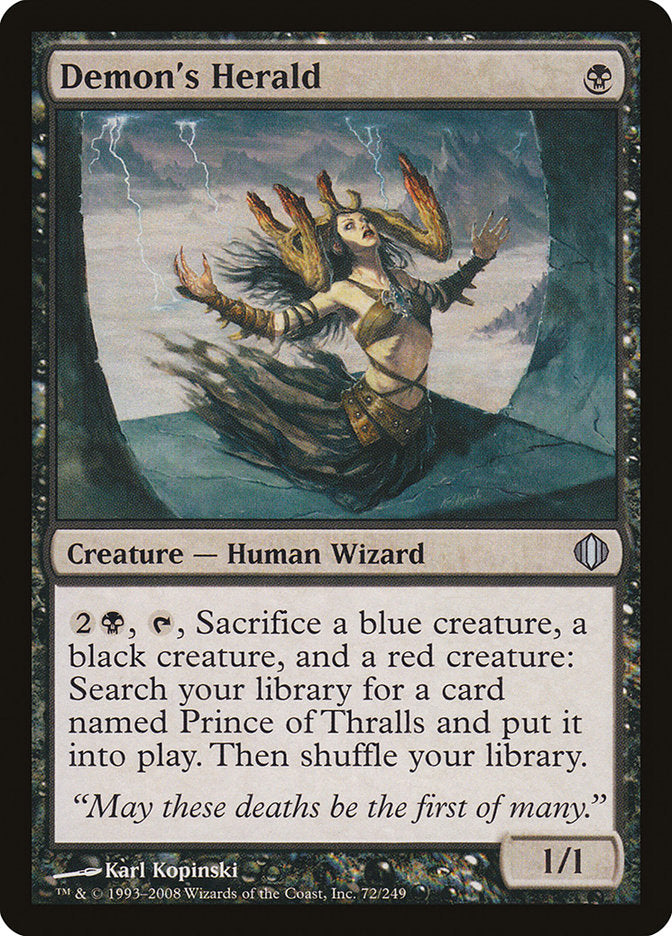 Demon's Herald [Shards of Alara] [Foil]