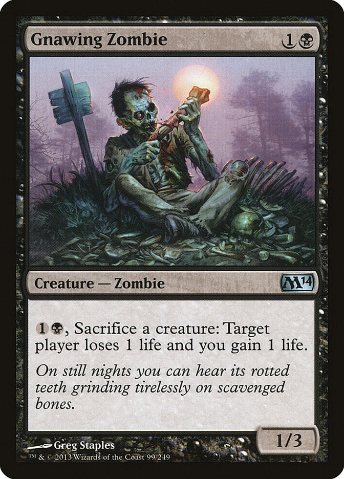Gnawing Zombie [Core Set 2014] [Foil]