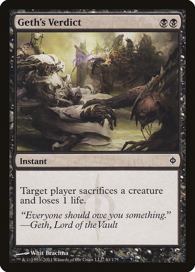 Geth's Verdict [New Phyrexia] [Foil]