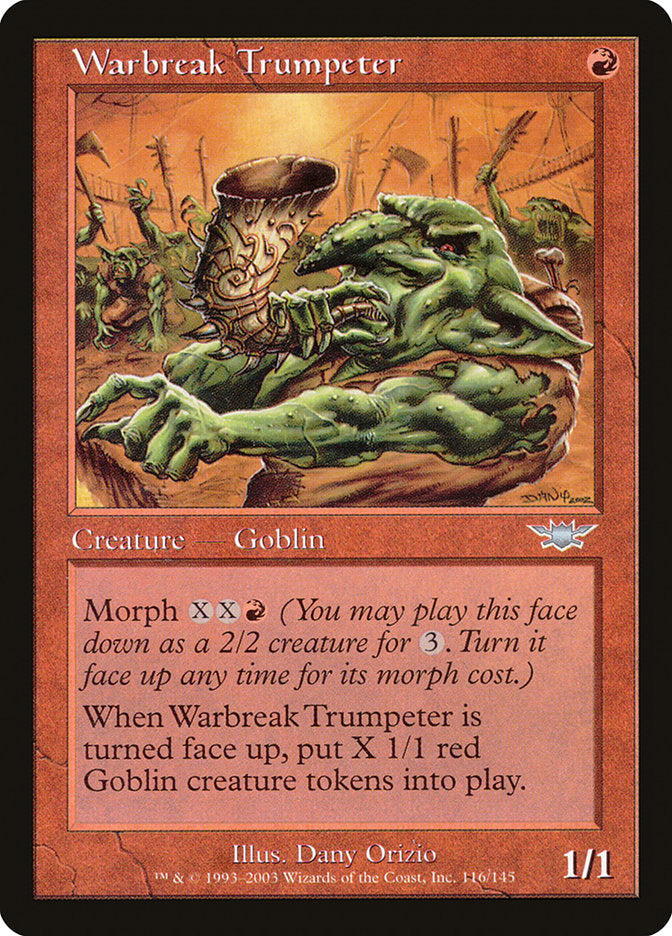 Warbreak Trumpeter [Legions] [Foil]